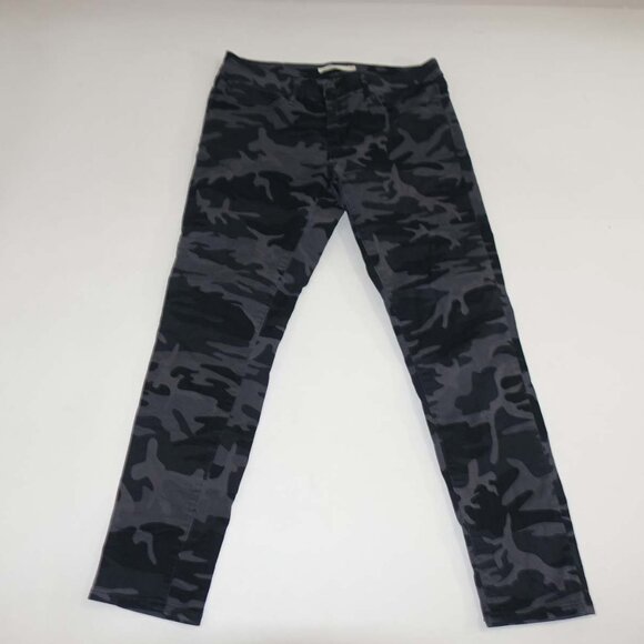 Levi's Women's 711 Skinny Jeans Size 29 Black Gray Camouflage Mid Rise Camo - Picture 1 of 5